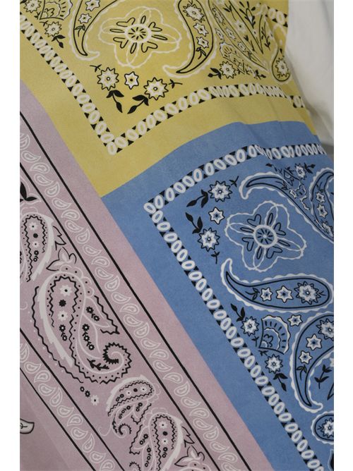 T-shirt WKDPAMPAS in seta stampa bandana e jersey di cotone stretch WEEKEND MAX MARA | 2615941062600002